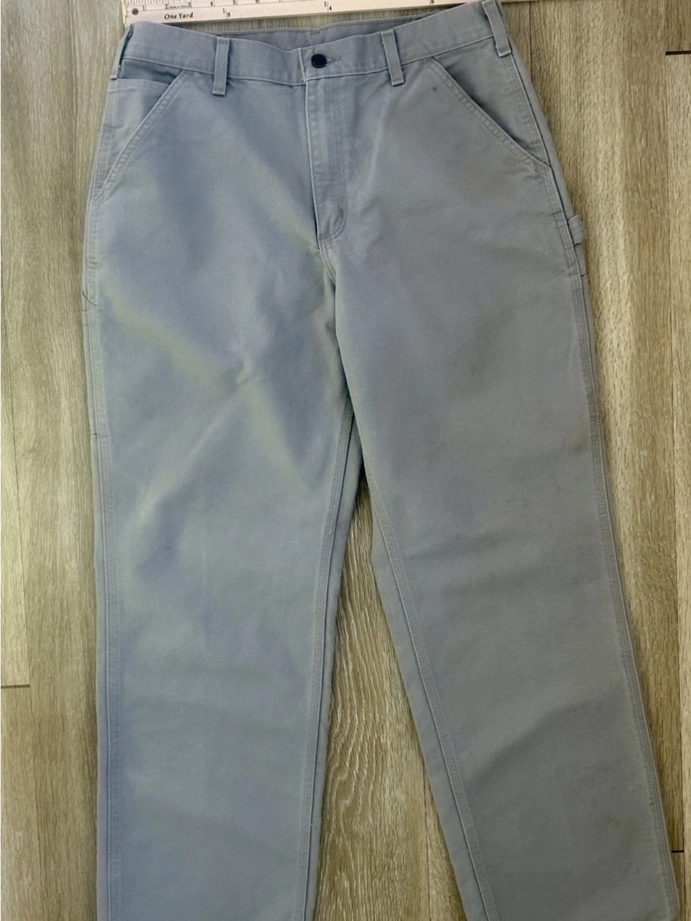 Carhartt B159 Carpenter Work Pants Men's 30x32 Gray Canvas